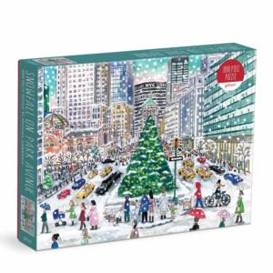 Snowfall on Park Avenue Christmas Jigsaw Puzzle By Mudpuppy