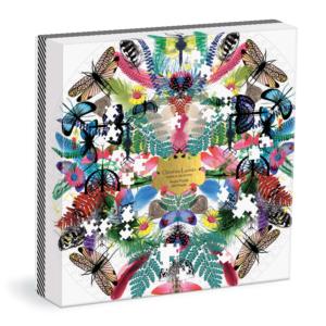Round Christian Lacroix Heritage Collectio Butterflies and Insects Round Jigsaw Puzzle By Galison