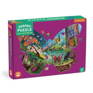 Shaped Scene Bugs & Butterflies Jigsaw Puzzle By Galison