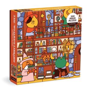 The Wizard's Library Books & Reading Jigsaw Puzzle By Mudpuppy