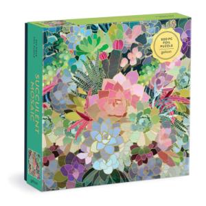 Succulent Mosaic Flower & Garden Jigsaw Puzzle By Galison