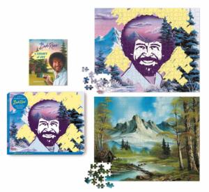 Bob Ross  Landscape Double Sided Puzzle By Workman Publishing