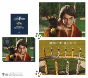 Harry Potter Quidditch Match  Harry Potter Double Sided Puzzle By Workman Publishing