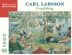 Crayfishing Cabin & Cottage Jigsaw Puzzle By Pomegranate