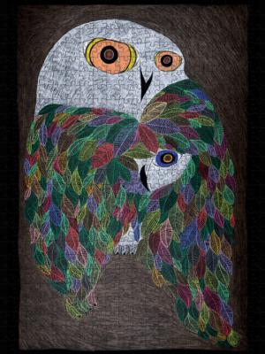 Colourful Wild Owl Owl Jigsaw Puzzle By Pomegranate