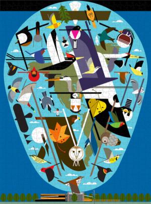 The World of Birds Abstract Jigsaw Puzzle By Pomegranate