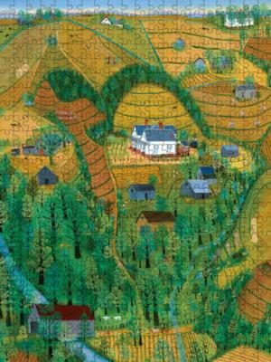 My Parents' Farm Landscape Jigsaw Puzzle By Pomegranate
