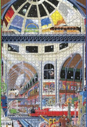 The Weather Works: The Grand Hall Architecture Jigsaw Puzzle By Pomegranate