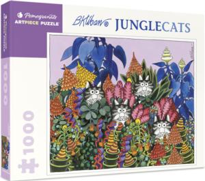 JungleCats Cartoon Jigsaw Puzzle By Pomegranate