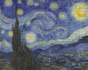 The Starry Night Van Gogh Starry Night Jigsaw Puzzle By Pomegranate