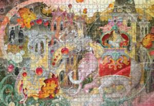 Moon Voyage Elephant Jigsaw Puzzle By Pomegranate