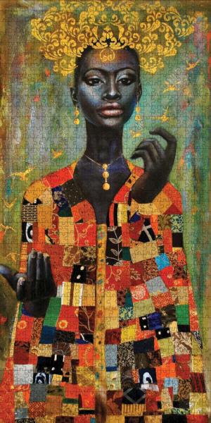 Her Coat of Many Colors People Of Color Jigsaw Puzzle By Pomegranate