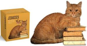 Jiggies Cat Reader Mini Books & Reading Miniature Puzzle By Gibbs Smith