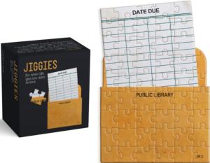 Jiggies Library Card Mini Books & Reading Miniature Puzzle By Gibbs Smith