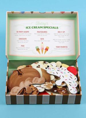 Ice Cream Scoop Puzzle Dessert & Sweets Floor Puzzle By Chronicle Books