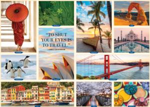 1,000 Places to See Before You Die Collage Jigsaw Puzzle By Workman Publishing