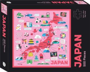 LRS k92-jp Karte von Japan politische-Frame/Board Puzzle 29cm x 37cm 