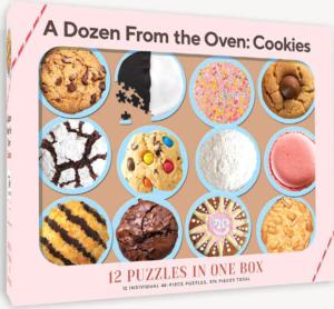 12 Puzzles in One Box: A Dozen from the Oven: Cookies Dessert & Sweets Multi-Pack By Chronicle Books