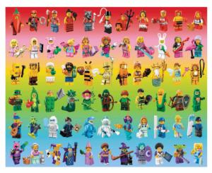 LEGO Minifigure Rainbow Game & Toy Jigsaw Puzzle By Chronicle Books