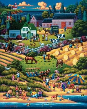 Prince Edward Island Green Gables Folk Art Jigsaw Puzzle By Dowdle Folk Art