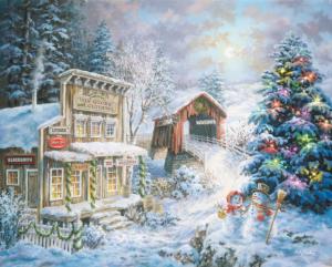 Country Christmas Store Christmas Jigsaw Puzzle By Springbok