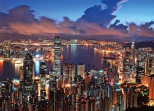 Hong Kong Night Scene Asia Jigsaw Puzzle By Tomax Puzzles