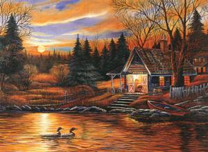 Romantic Scenery Lakes / Rivers / Streams Jigsaw Puzzle By Tomax Puzzles