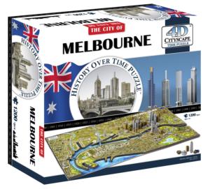 Melbourne, Australia Maps & Geography 4D Puzzle By 4D Cityscape Inc.