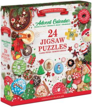Puzzle Advent Calendar - Christmas Desserts Christmas Collectible Packaging By Eurographics