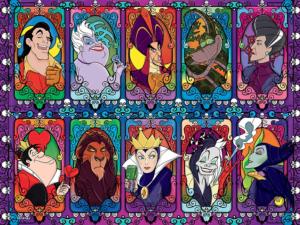 Stained Glass Villians Disney Villain Jigsaw Puzzle By Ceaco