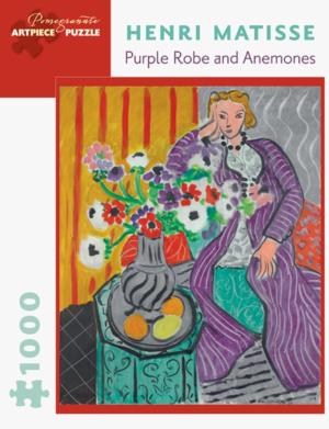 Purple Robe And Anemones Impressionism & Post-Impressionism Jigsaw Puzzle By Pomegranate