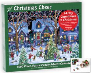 Christmas Cheer Jigsaw Puzzle Advent Calendar Christmas Jigsaw Puzzle By Vermont Christmas Company