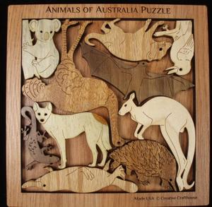 Animals of Australia Puzzle Australia By Creative Crafthouse
