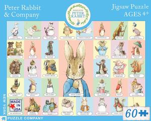 Peter Rabbit & Company Children's Cartoon Children's Puzzles By New York Puzzle Co