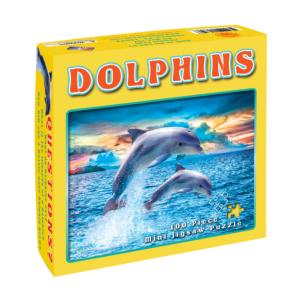 New 100 Piece Steve Read Art Puzzle "Dolphin Treasure" 11"x15" White Mountain