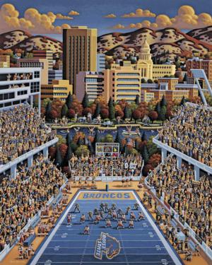 Boise State Broncos United States Jigsaw Puzzle By Dowdle Folk Art