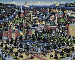 Boston Commons Boston Jigsaw Puzzle By Dowdle Folk Art