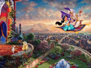 Thomas Kinkade Disney - Aladdin Magic Carpet Ride Movies / Books / TV Jigsaw Puzzle By Ceaco