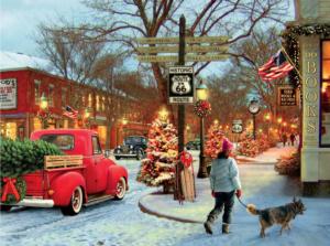 Route 66 (Classic Christmas) Christmas Jigsaw Puzzle By Ceaco
