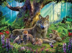 Wildlife Mountain (Wolves) Wolf Jigsaw Puzzle By Ceaco