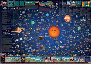 Dino's Solar System Science Children's Puzzles By Dino's Illustrated World