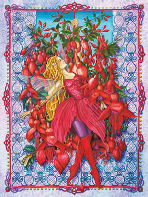 Fuchsia Faerie Ireland Jigsaw Puzzle By Purrfect Puzzles