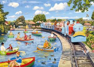 The Boating Lake Nostalgic & Retro Jigsaw Puzzle By Gibsons