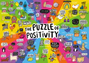Puzzle of Positivity Quotes & Inspirational Jigsaw Puzzle By Gibsons