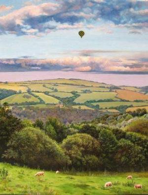 Hot Air Balloon - Scratch and Dent Landscape Jigsaw Puzzle By Map Marketing