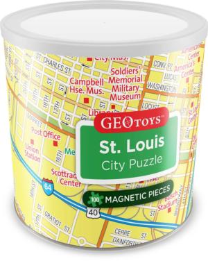 St. Louis - Magnetic Puzzle  St. Louis Magnetic Puzzle By Geo Toys