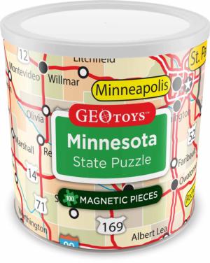 Minnesota - Magnetic Puzzle  Magnetic Puzzle By Geo Toys