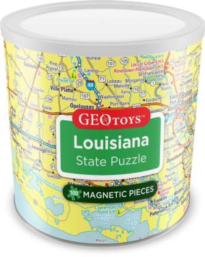 Louisiana - Magnetic Puzzle Magnetic Puzzle By Geo Toys