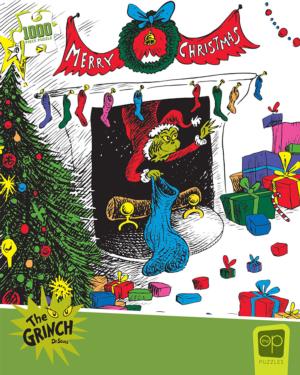 Dr. Seuss Merry Grinchmas - Scratch and Dent Christmas Jigsaw Puzzle By USAopoly