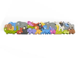 Jumbo Animal Parade A-Z Puzzle Alphabet & Numbers Children's Puzzles By Begin Again